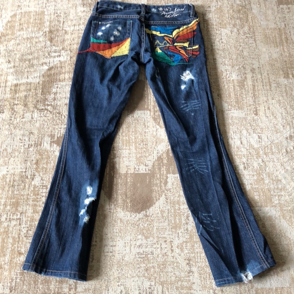 SKY Distressed low rise jeans